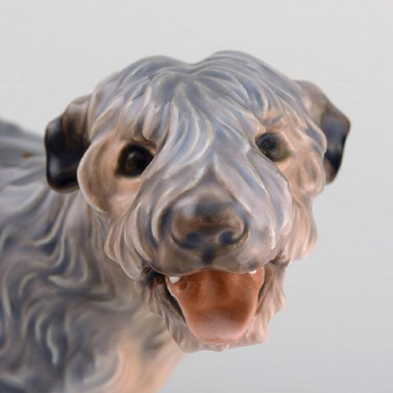 Mid-20th Century Dahl Jensen Porcelain Figure, Terrier, 1930s-1940s