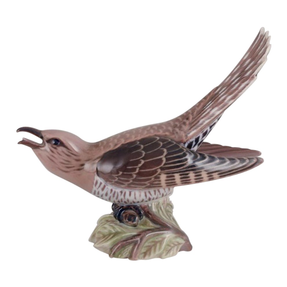 Dahl Jensen porcelain figurine of a cuckoo.