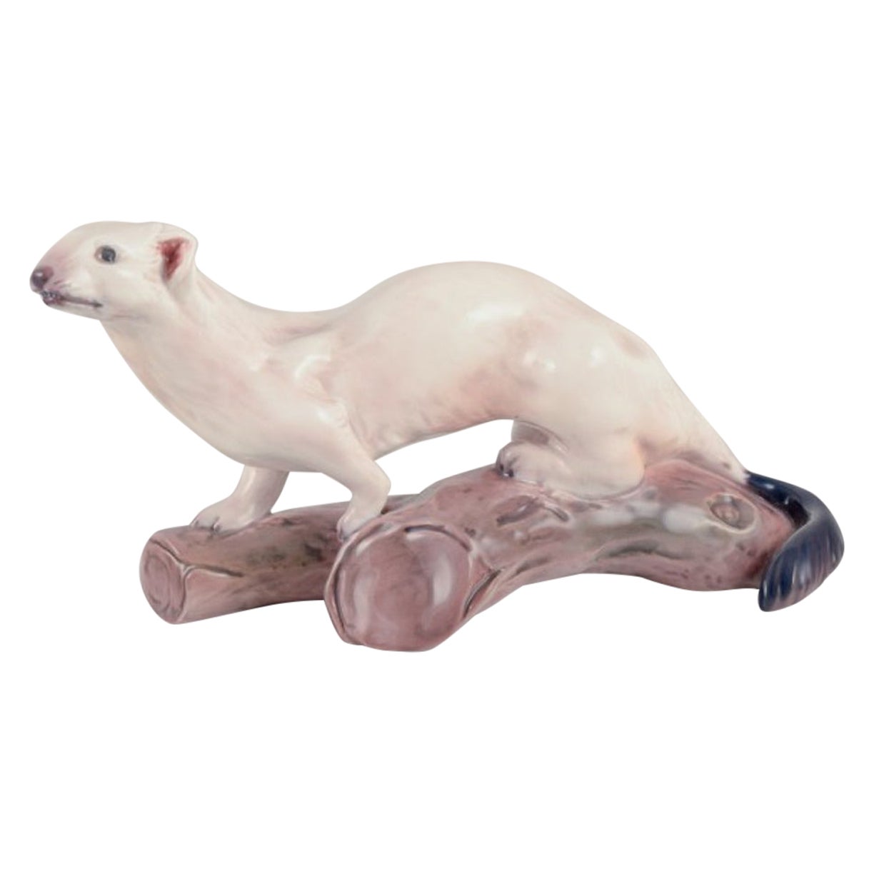 Figurine en porcelaine d'hermine/élan Dahl Jensen, années 1930/40 en vente