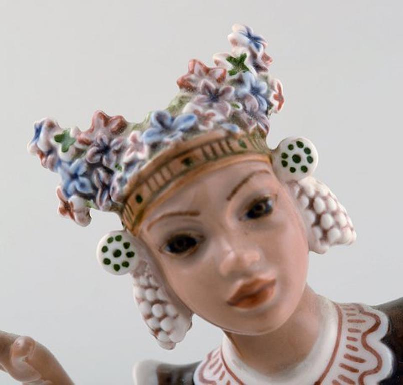 Art Deco Dahl Jensen Porcelain Figurine, Oriental Dancer, Model Number 1323