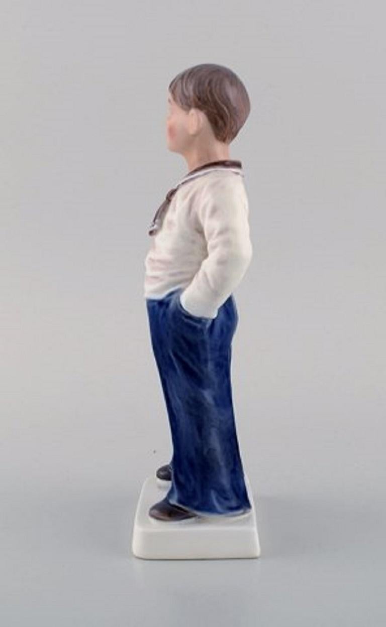 Danish Dahl Jensen Porcelain Figurine, Sailor Boy, Model Number 1225