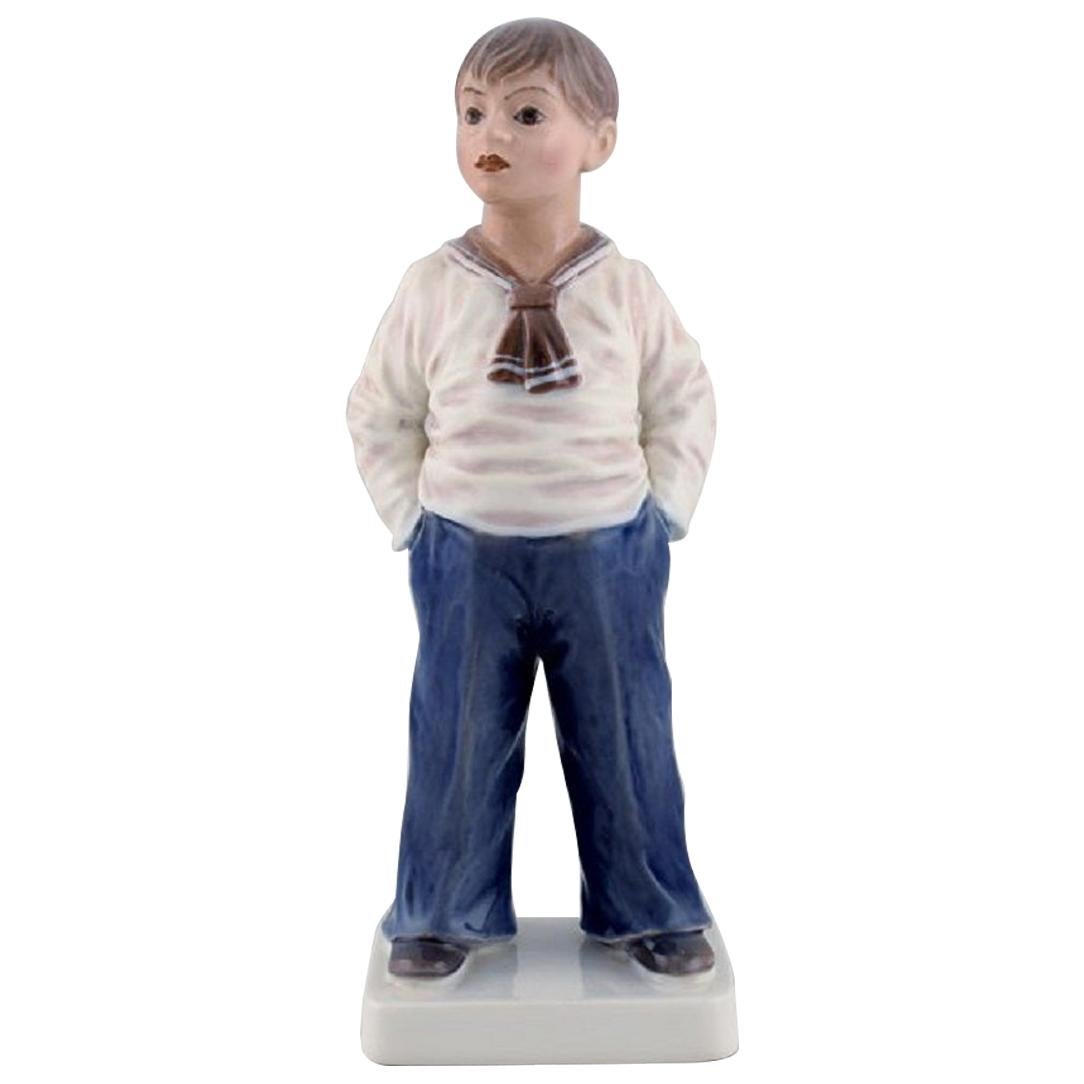 Dahl Jensen Porcelain Figurine, Sailor Boy, Model Number 1225