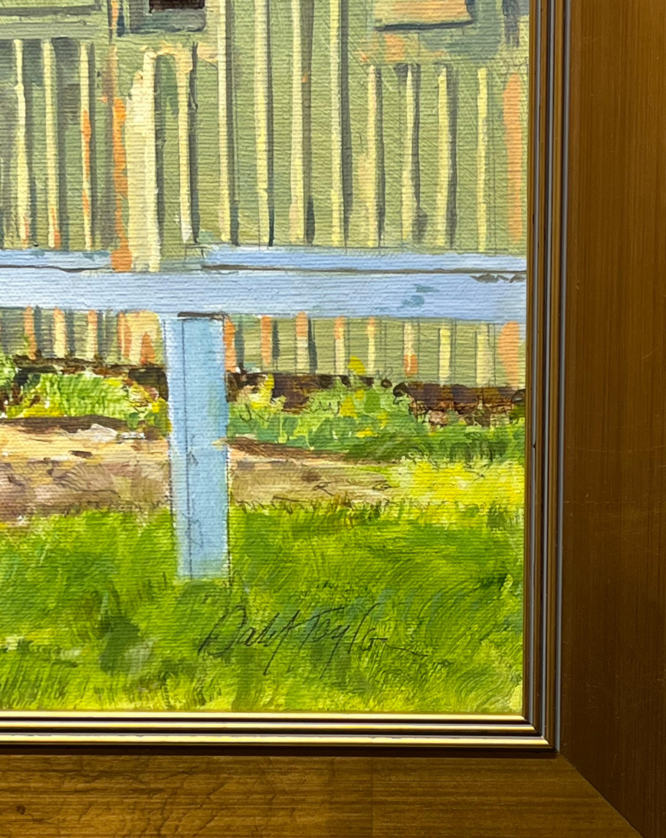 Peinture à l'huile sur toile « Table Walk » de Dahl Taylor, 22 x 30, représentant une course de chevaux d'équitation en vente 6