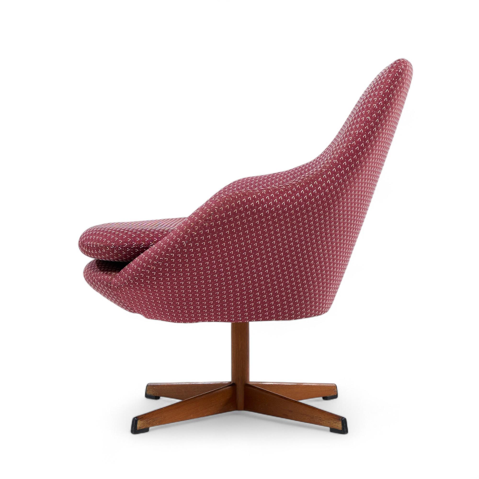 Dahléns Dalum Mid Century Swedish Teak Swivel Chairs - Pair For Sale 1