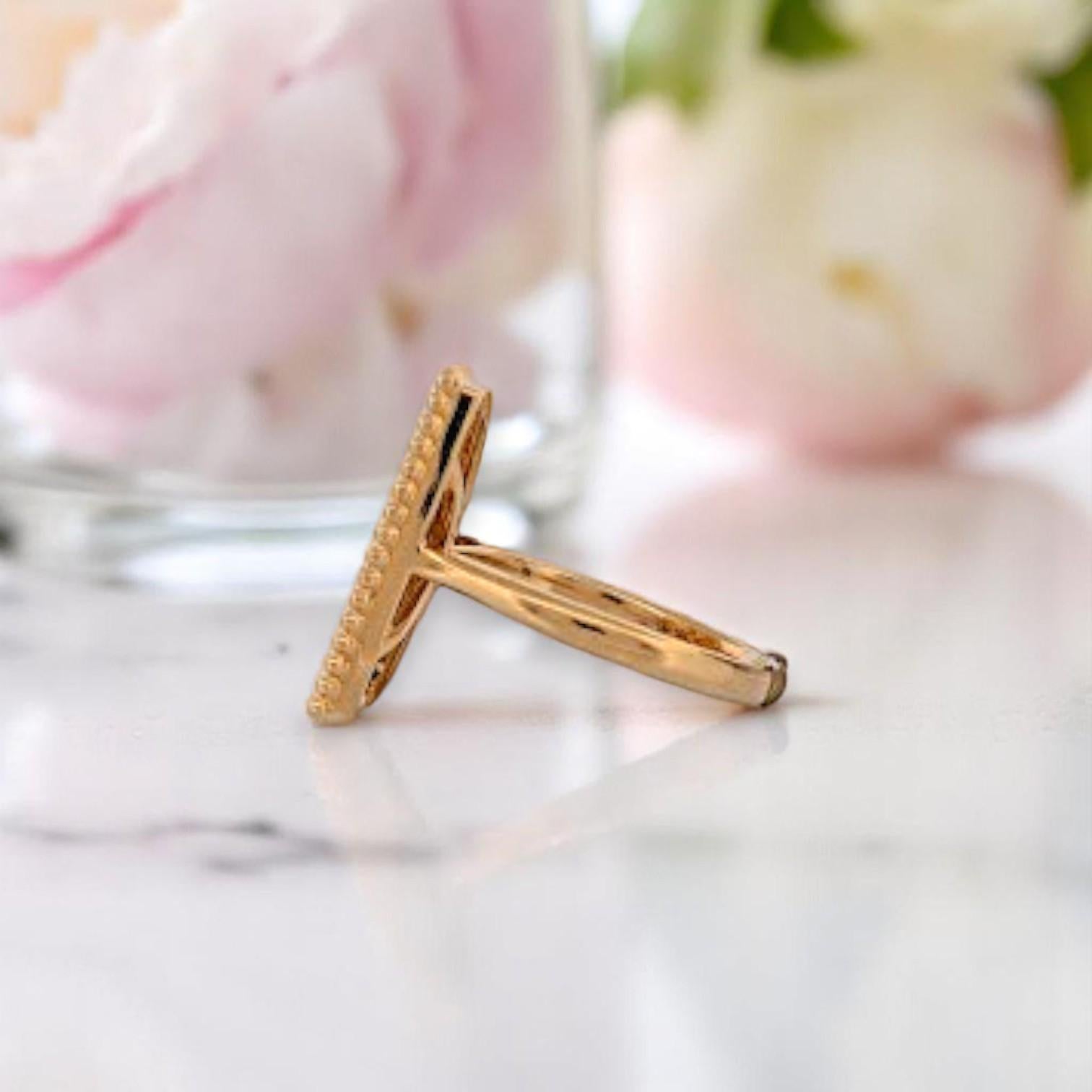 Modern Dahlia  18k Yellow Gold Helios Ring – Natural Diamond Sunburst Band For Sale