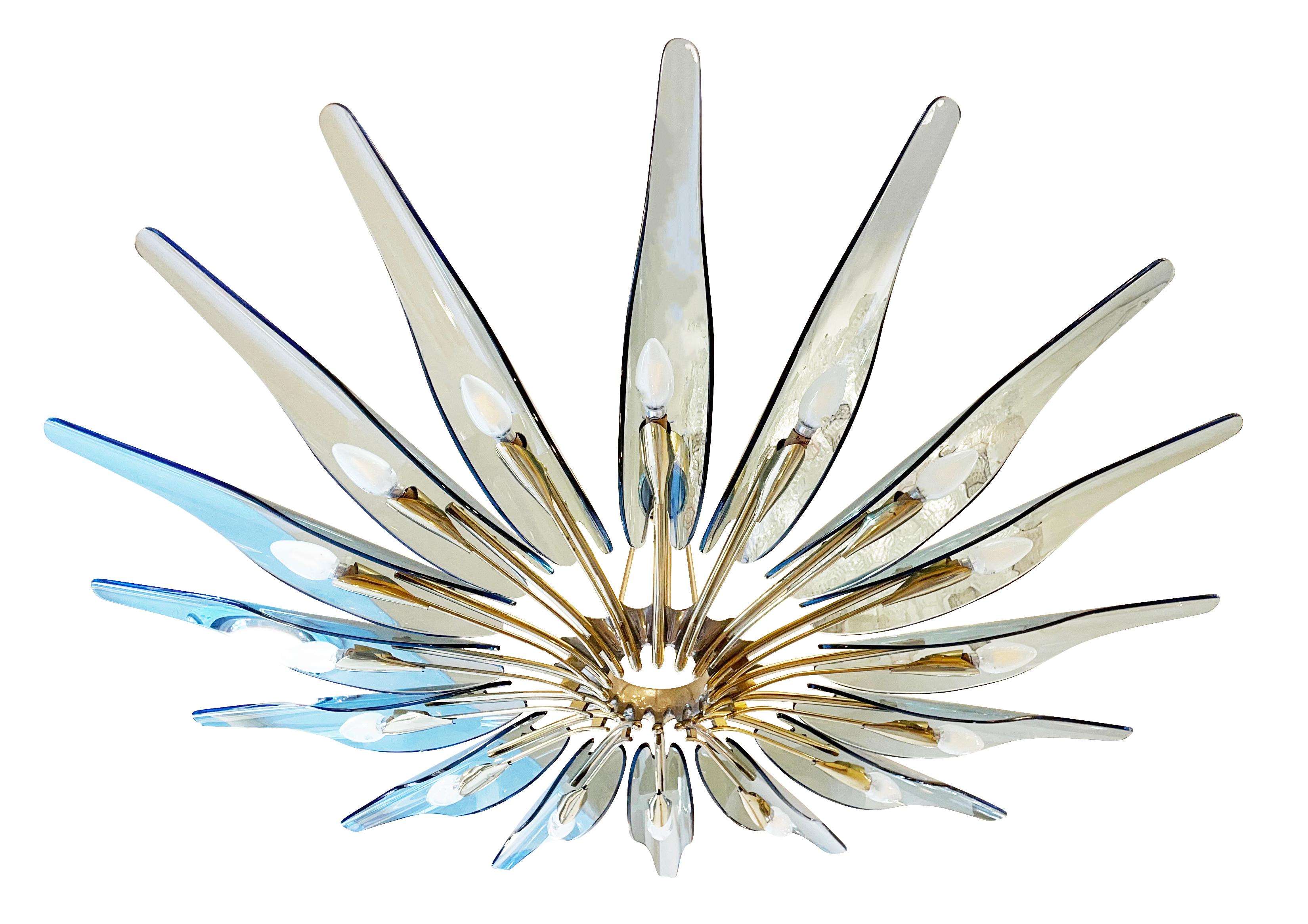 Mid-Century Modern Dahlia Chandelier by Max Ingrand for Fontana Arte