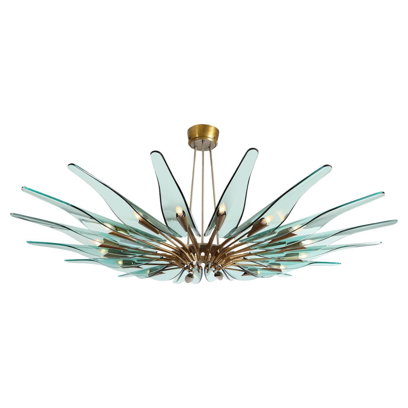 “Dahlia” Chandelier by Max Ingrand for Fontana Arte For Sale