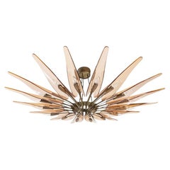 Vintage Dahlia Chandelier by Max Ingrand for Fontana Arte