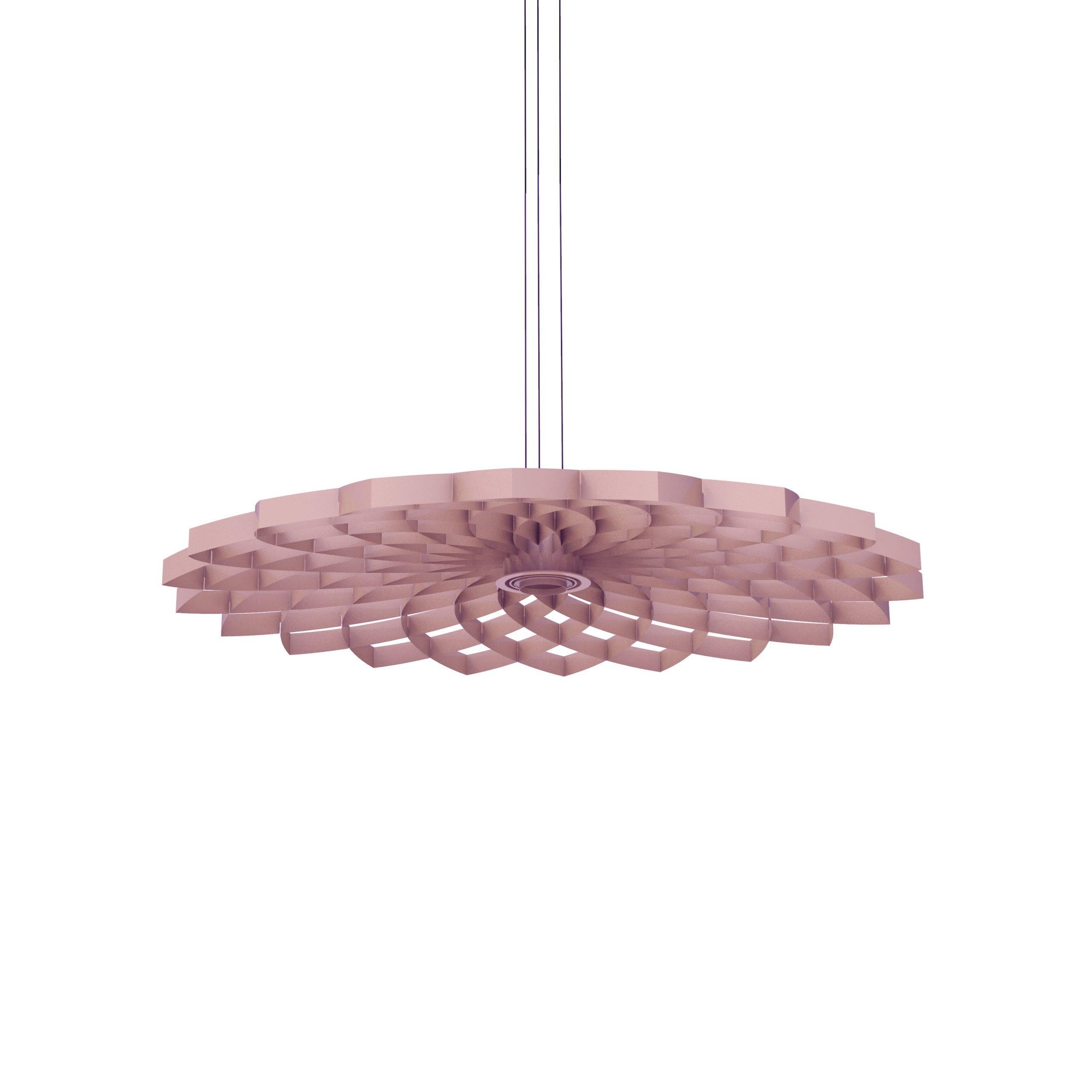 Lampada a sospensione in alluminio verde medio Dahlia di JSPR in vendita 8