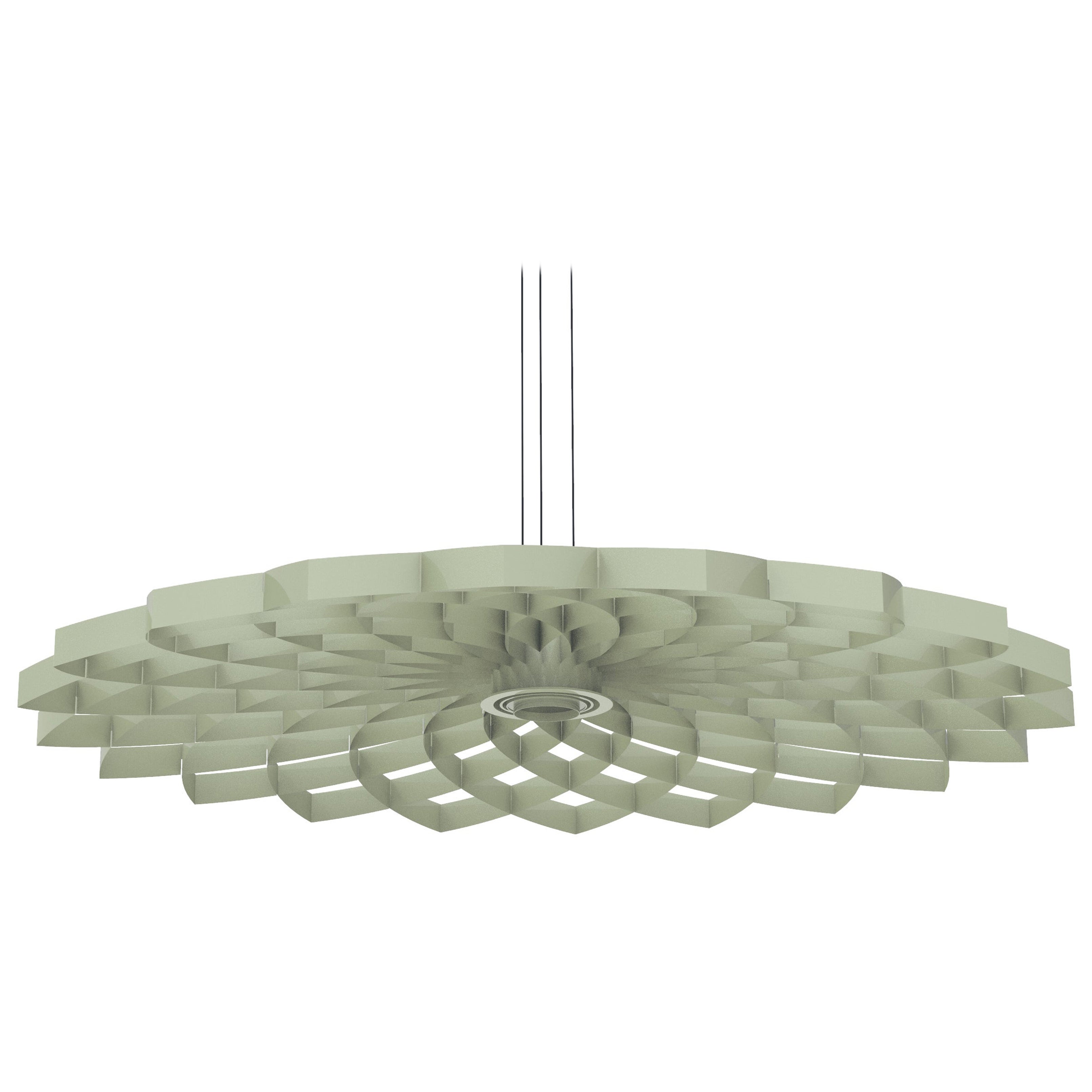 Dahlia Medium Grüne Aluminium-Pendelleuchte von JSPR