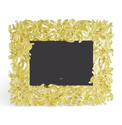 Portafoto Dahlia in metallo dorato, misura media Model.