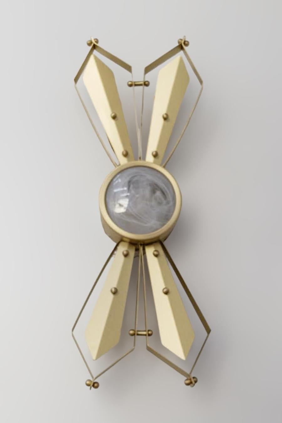 Italian Dahlia Sconces by Fabio Ltd For Sale