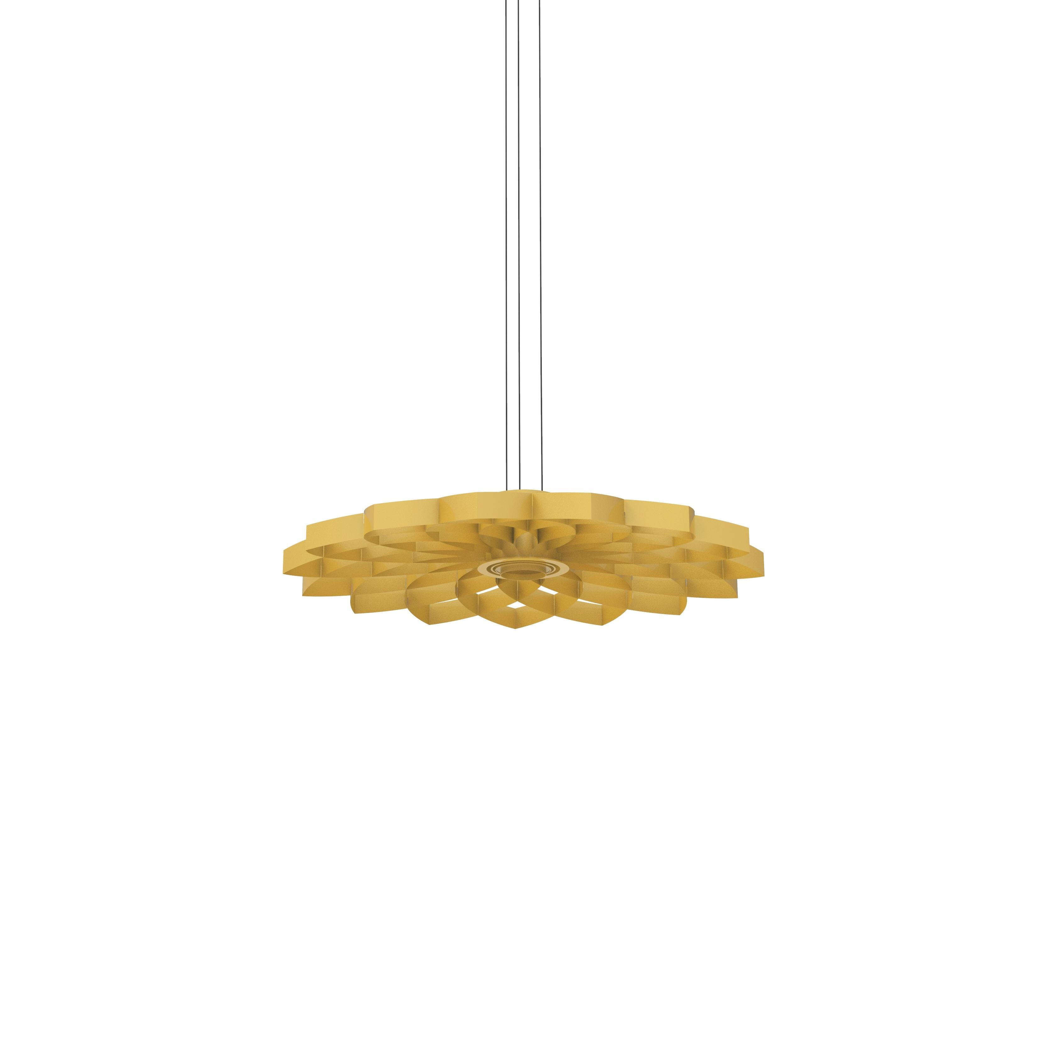 Lampada a sospensione Dahlia Small in alluminio anodizzato nero di JSPR in vendita 6