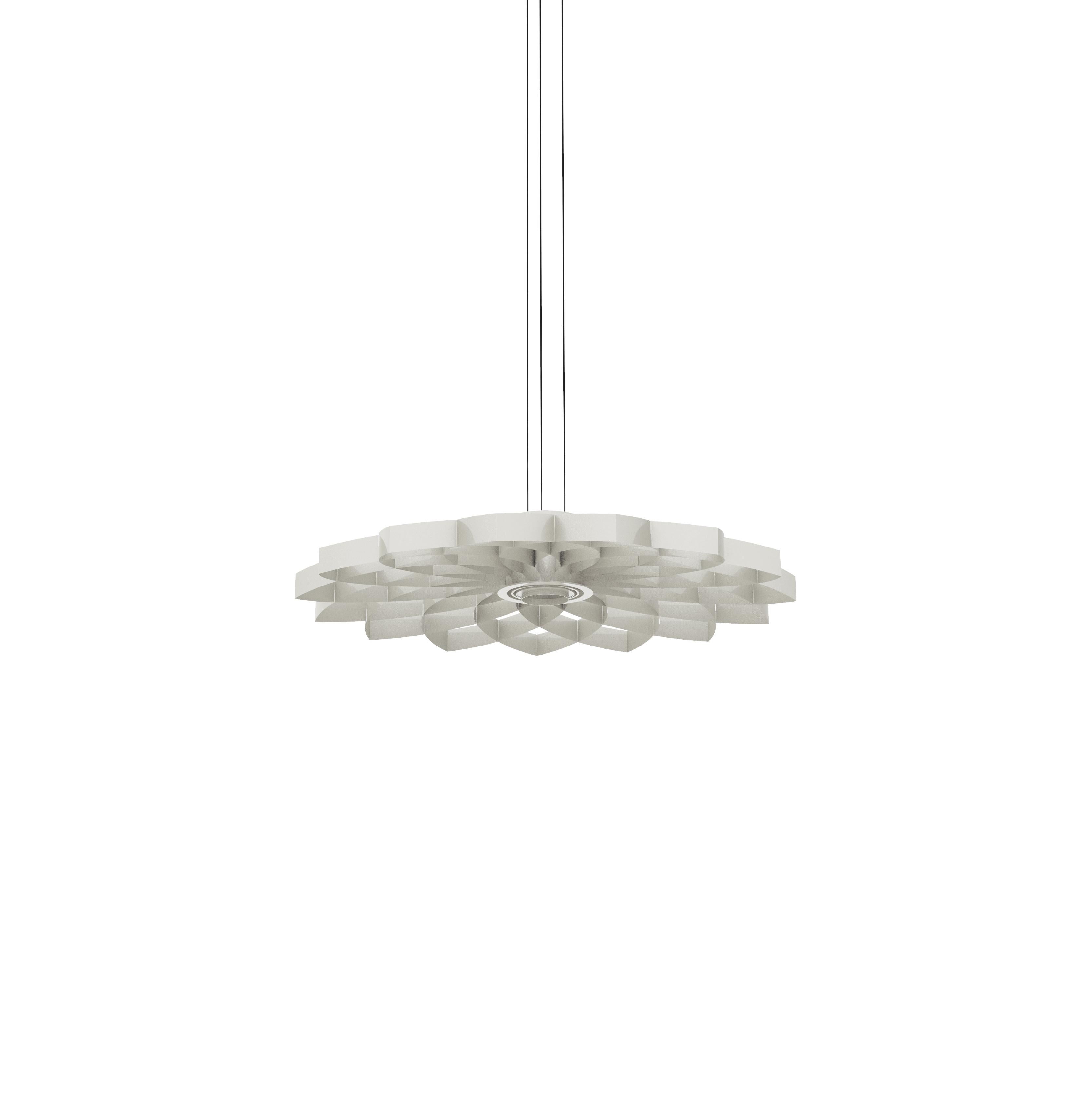 Lampada a sospensione Dahlia Small in alluminio anodizzato nero di JSPR in vendita 9