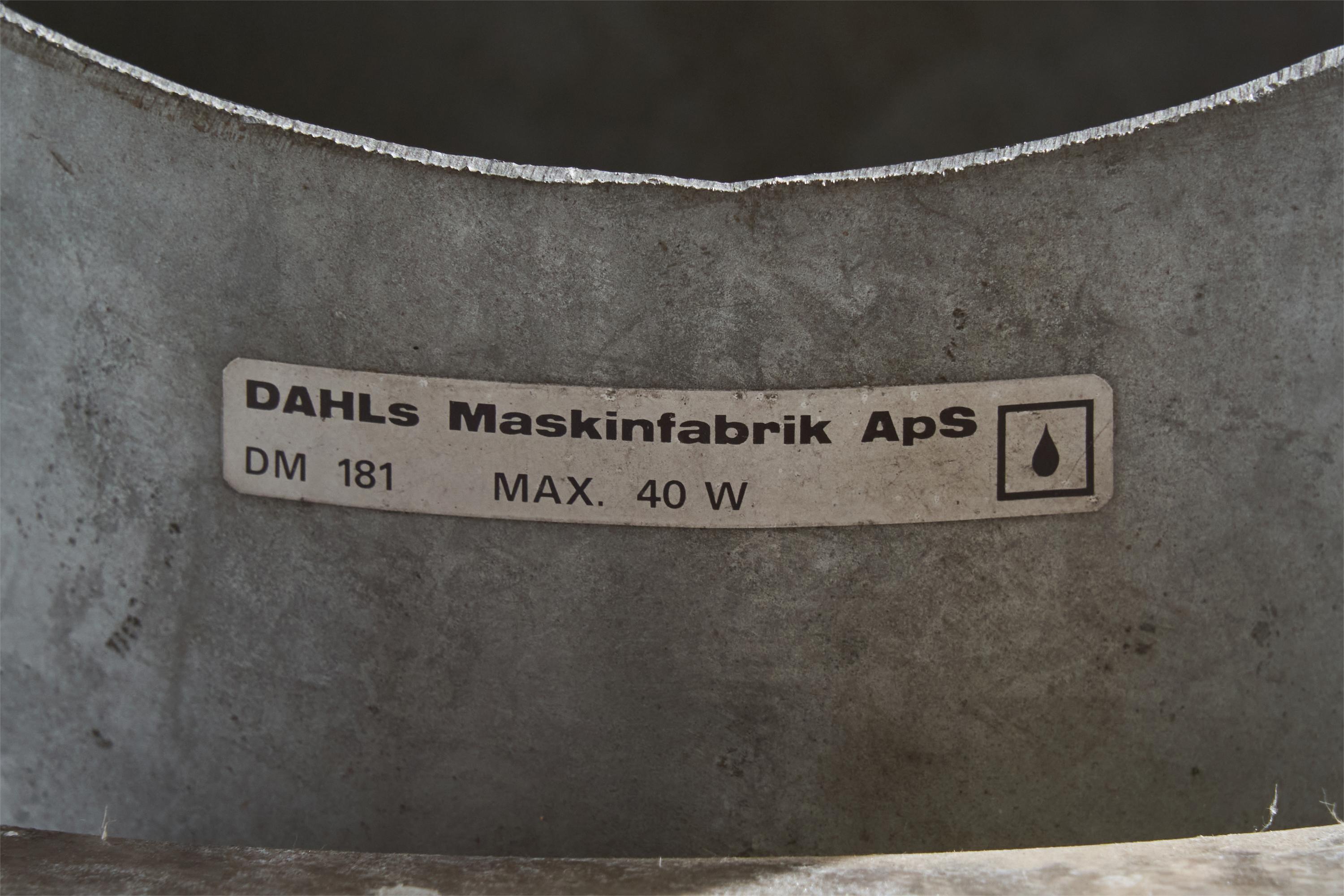 Dahls Maskinfabrik, Wandleuchten, Stahl, Metall, Dänemark, ca. 1980er Jahre im Angebot 7