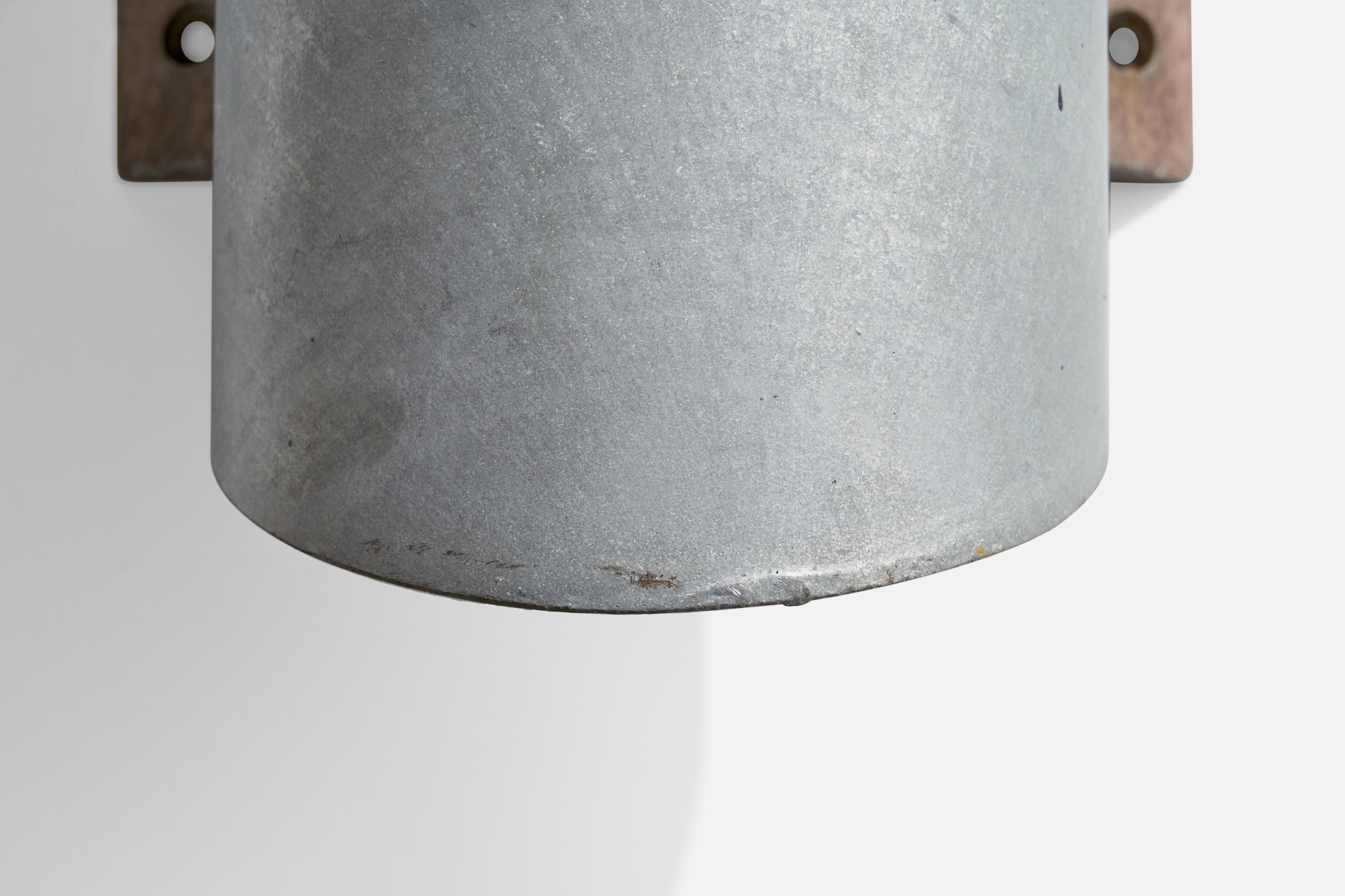 Dahls Maskinfabrik, Wandleuchten, Stahl, Metall, Dänemark, ca. 1980er Jahre (Dänisch) im Angebot
