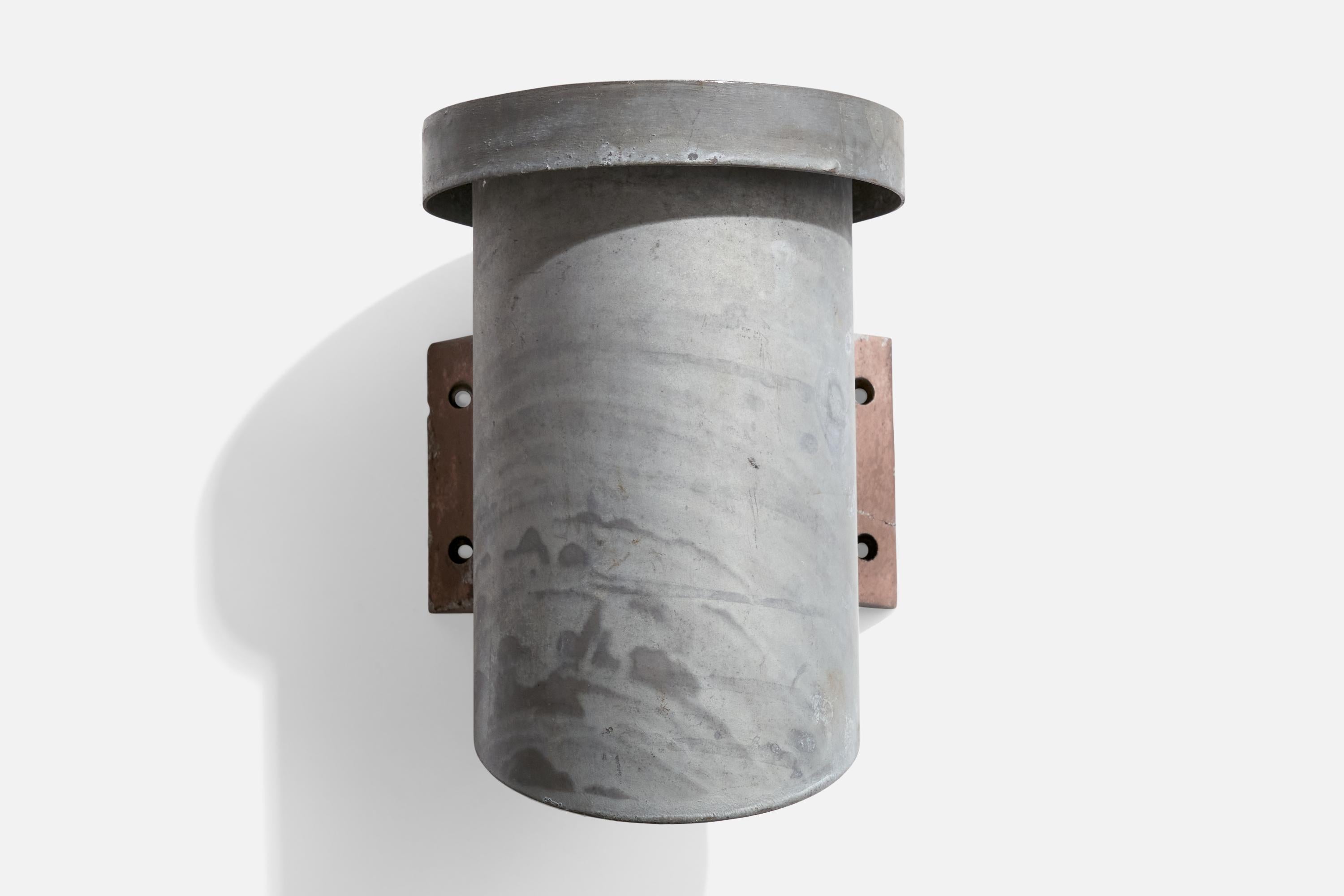 Late 20th Century Dahls Maskinfabrik, Wall Lights, Steel, Metal, Denmark, c. 1980s For Sale