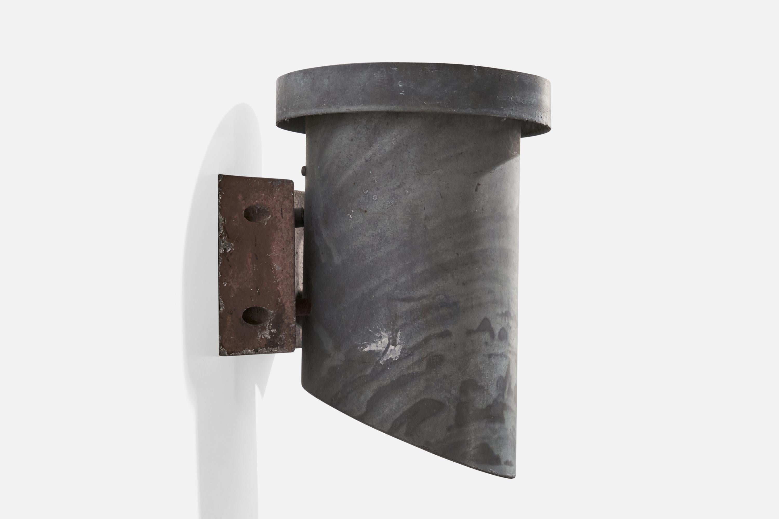 Dahls Maskinfabrik, Wall Lights, Steel, Metal, Denmark, c. 1980s For Sale 1
