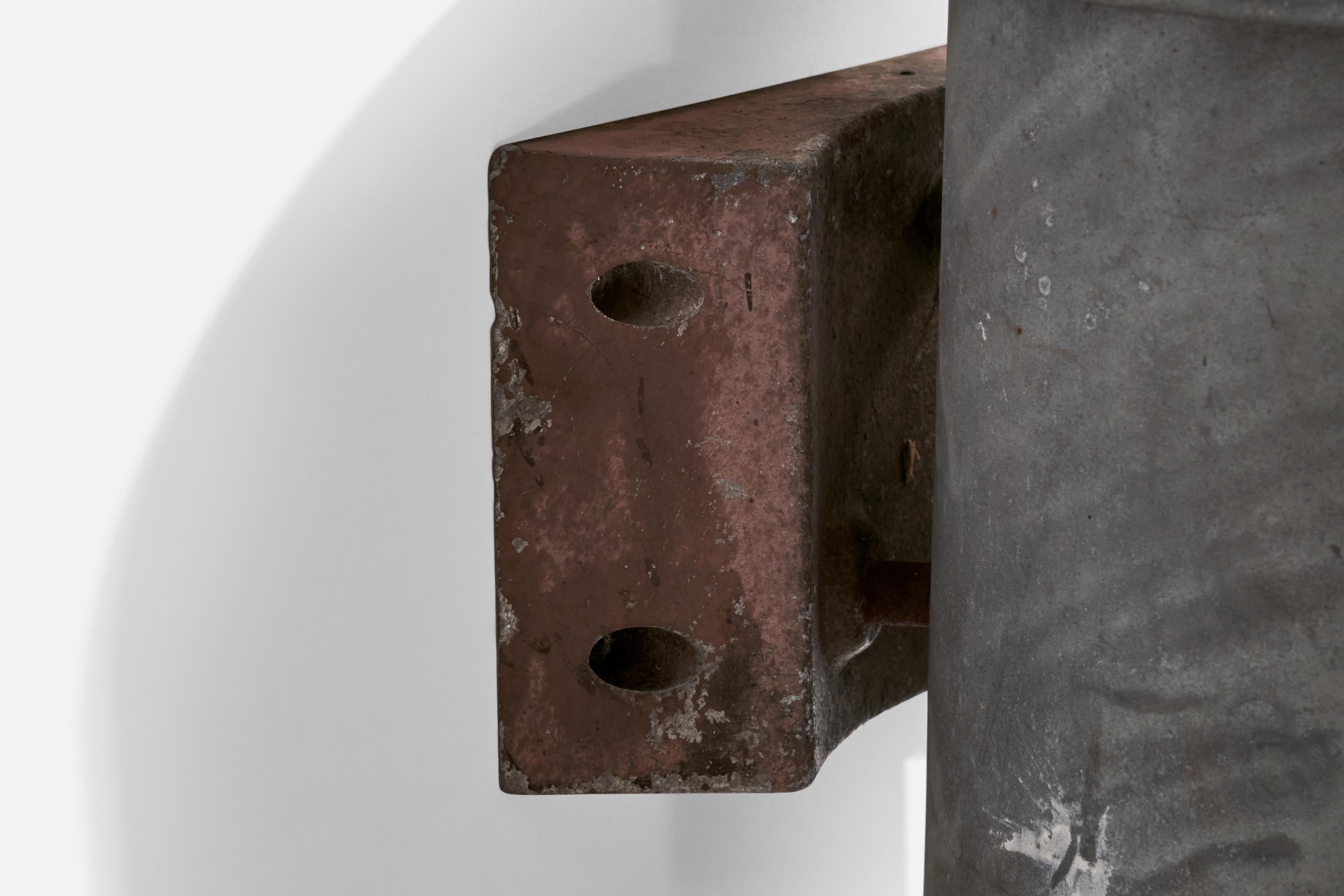 Dahls Maskinfabrik, Wall Lights, Steel, Metal, Denmark, c. 1980s For Sale 2