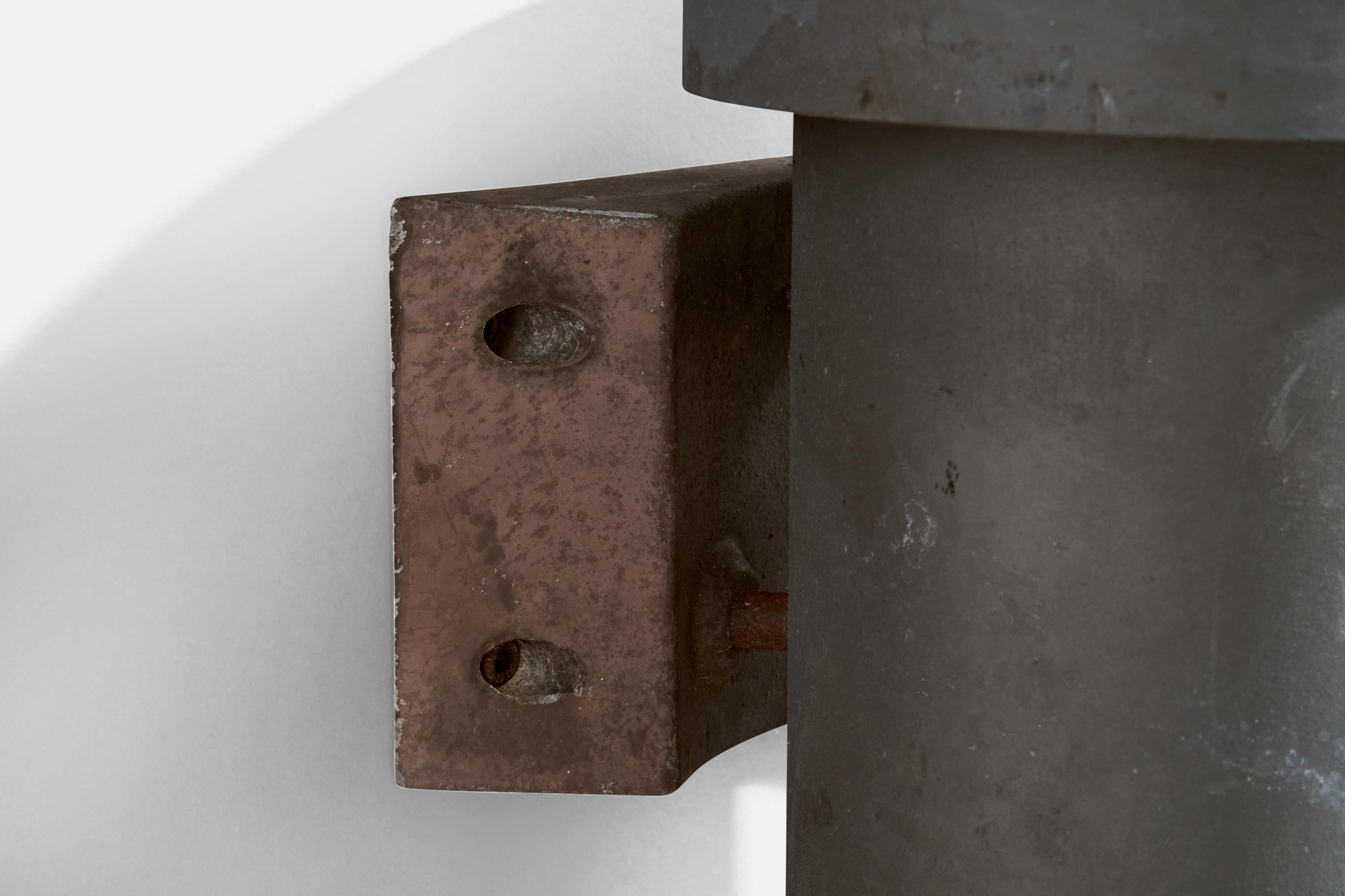 Dahls Maskinfabrik, Apliques de pared, Acero, Metal, Dinamarca, c. 1980s en venta 2