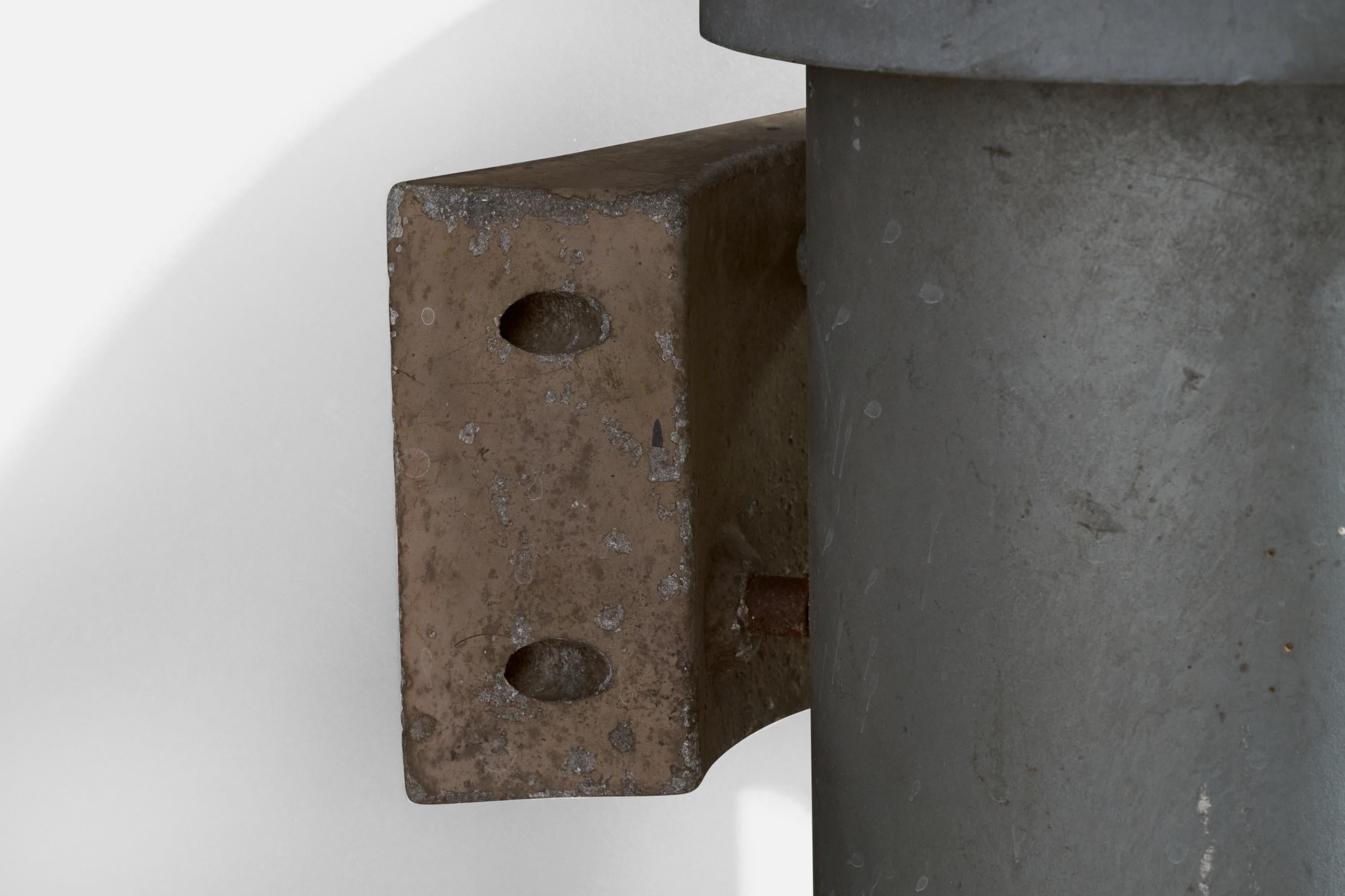 Dahls Maskinfabrik, Wandleuchten, Stahl, Metall, Dänemark, ca. 1980er Jahre im Angebot 2