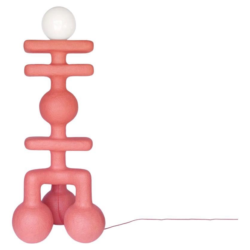 Dahme Pink Floor Lamp by Polina Miliou  For Sale