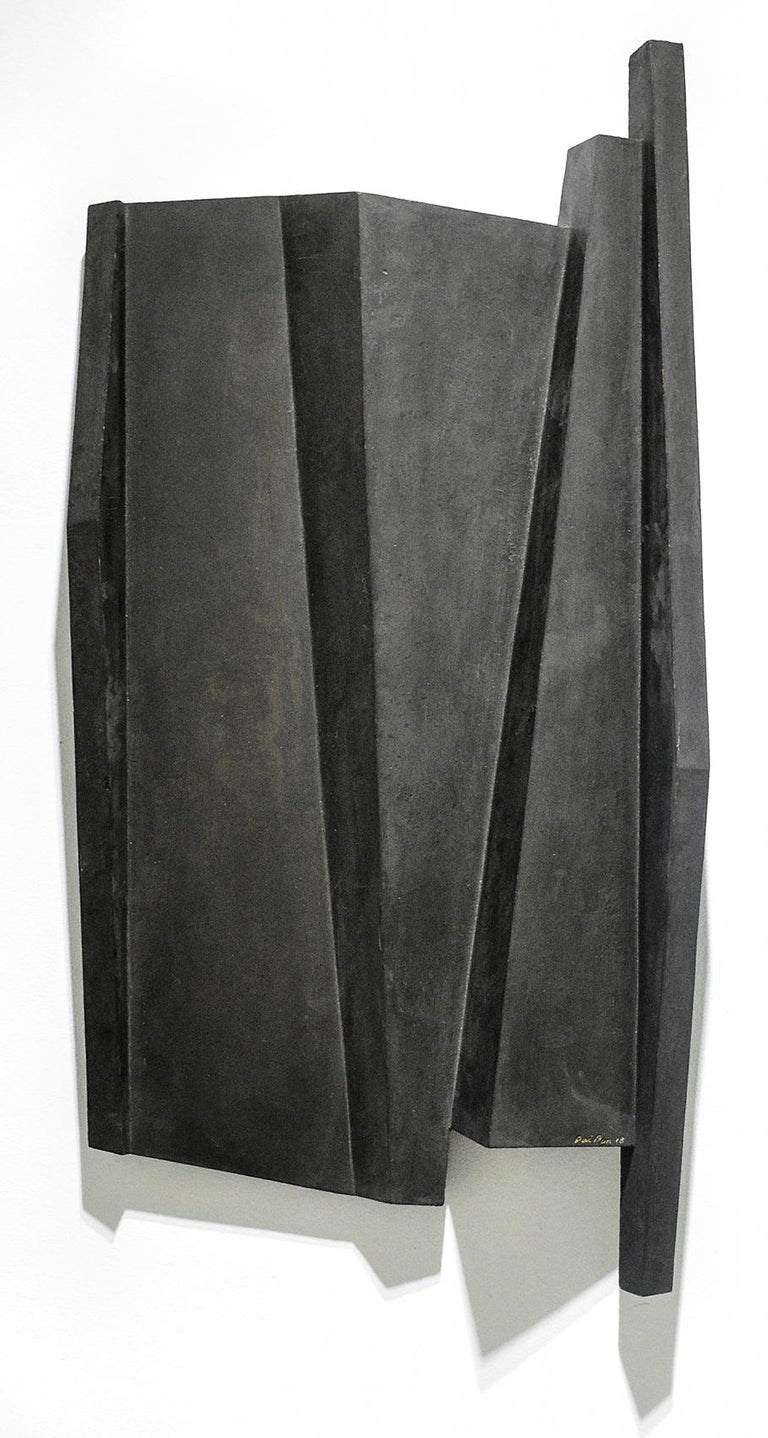 Becoming A Dark Thing In The Night Minimalist Abstract Black Wall Sculpture