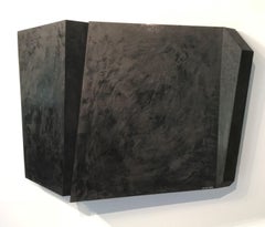 Black Mirror (Minimalist New Brutalism Japanese Abstract Wall Sculpture)