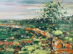 Figurative landscape oil painting- The Spring 