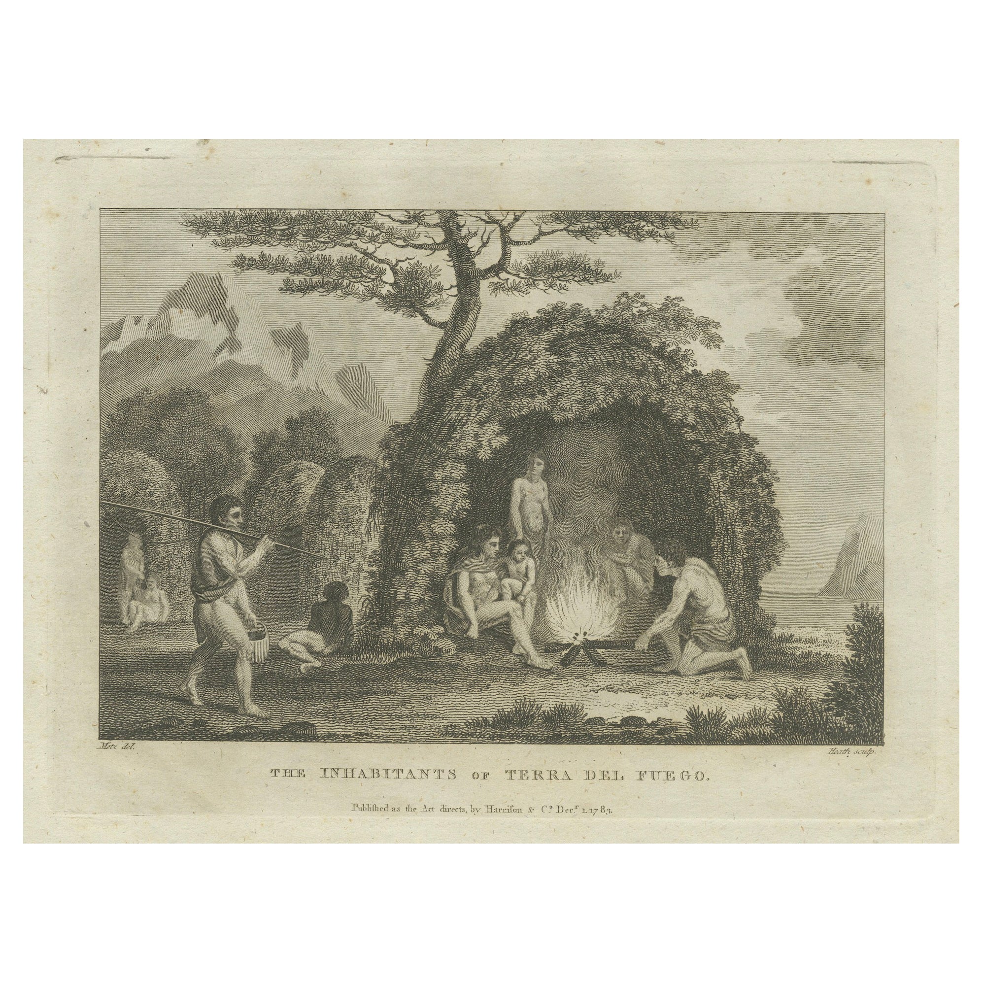 Daily Life in Tierra del Fuego: A Glimpse of the Fuegian People in 1783 For Sale