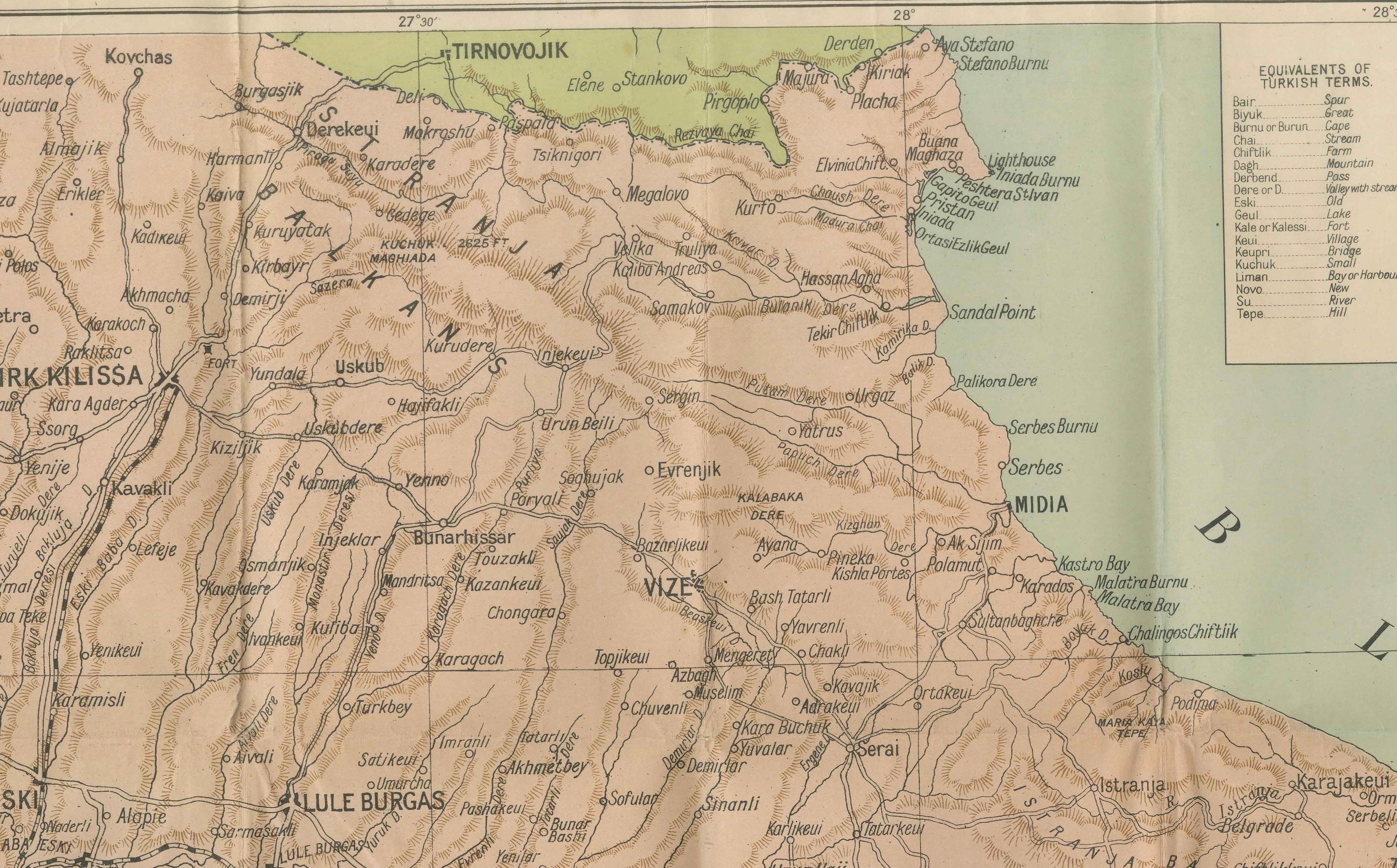 Daily Telegraph War Map 1877 - Empire ottoman, Balkans et Constantinople (carte ancienne)

Cette grande carte lithographiée dépliante a été publiée comme carte de guerre n° 7 par The Daily Telegraph, Londres, pendant la guerre Russo-Turque