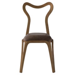 Los Gatos Three Leg Modern Dining Chair With Sculpted Seat