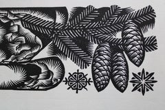 Postfazione. Nr. 2.1984. Carta, linoleografia, 20x34 cm