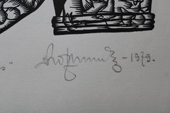 Zootecnia. 1979. Carta, linoleografia, 25x34 cm