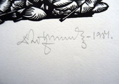 Easter. 1984. Paper, linocut, 25x34 cm