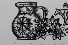 Mandria. 1979. Carta, linoleografia, 19x33 cm