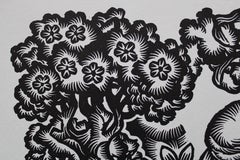 Vita da mandriano. 1979. Carta, linoleografia, 25x34 cm