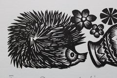 Herdsman's misdeeds, vices. 1979. Paper, linocut, 19x33 cm