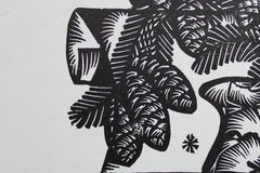 Intro. 1979. Paper, linocut, 25x34 cm