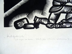 Kazan. 1972, linocut, print size 48x50 cm; total 65x58 cm