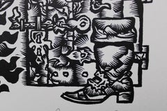 Manor. 1982. Carta, linoleografia, 25x34 cm