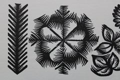 Pâturage. 1979. Papier, linogravure, 19x33 cm