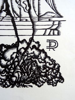 Kiefernholzbaum. 1978, Papier, Linolschnitt, Druckgröße 50x40 cm; Papiergröße 70x55 cm