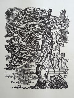 Pine tree. 1978, Paper, linocut, print size 50x40 cm; paper size 70x55 cm