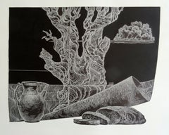 Rye bread. 1980, Paper, linocut, print size 50x65 cm; total 65x73 cm