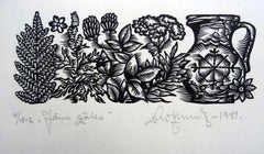 Solstice flowers. 1984. Paper, linocut, 20x34 cm