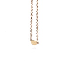 Bracelet délicat en or jaune 14 carats, pendentif demi-cercle en or