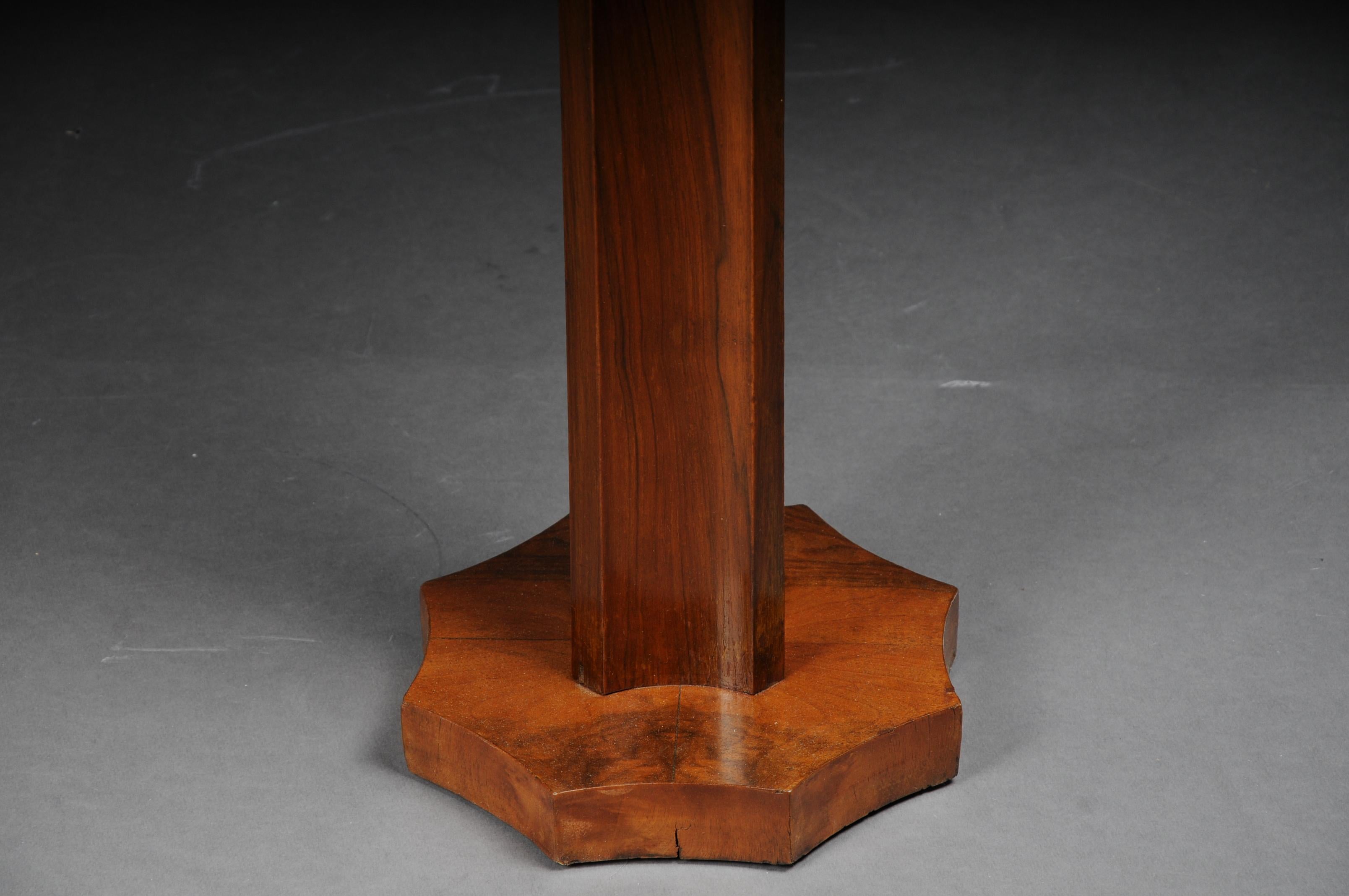 French Dainty Art Deco Side Table Root Veneer Around 1930