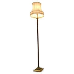 Antique Dainty Cottage Brass Arts and Crafts Floor Lamp