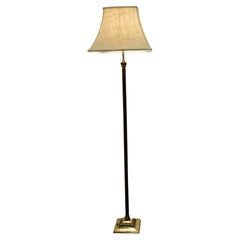 Antique Dainty Cottage Brass Arts and Crafts Floor Lamp     